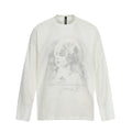 Portrait Print Loose Fit Long Sleeve T-Shirt for Men and Women