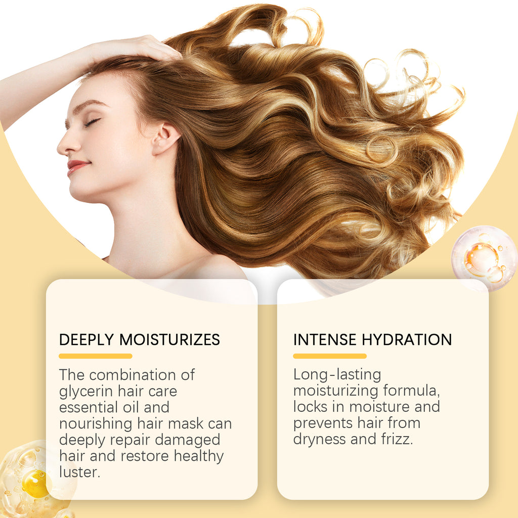 Glycerin Nourishing Hair Care Set Repair Dry Hair And Hair Care Moisturizing Set