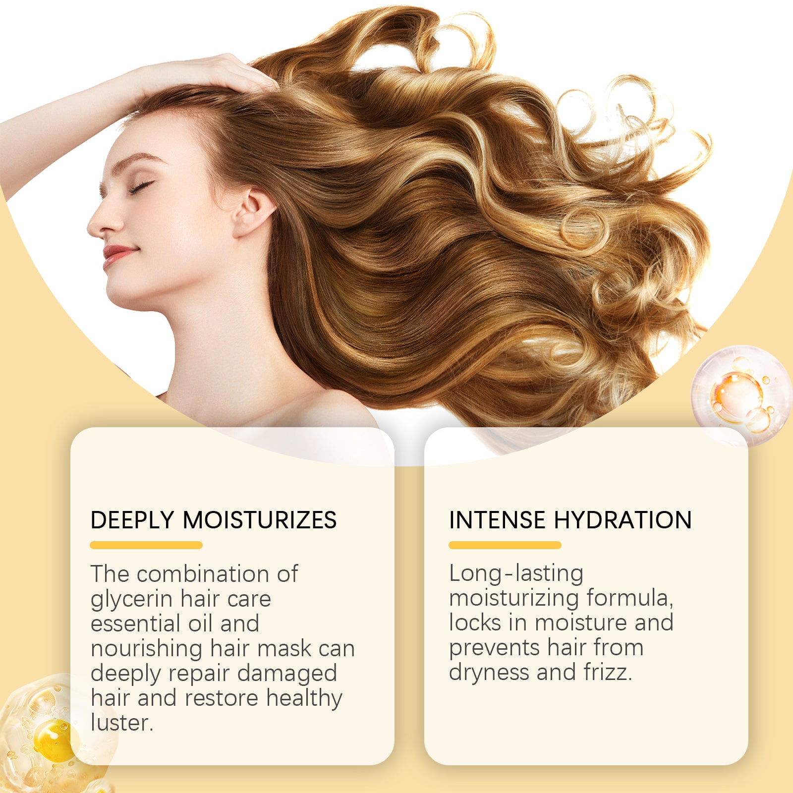 Glycerin Nourishing Hair Care Set Repair Dry Hair And Hair Care Moisturizing Set