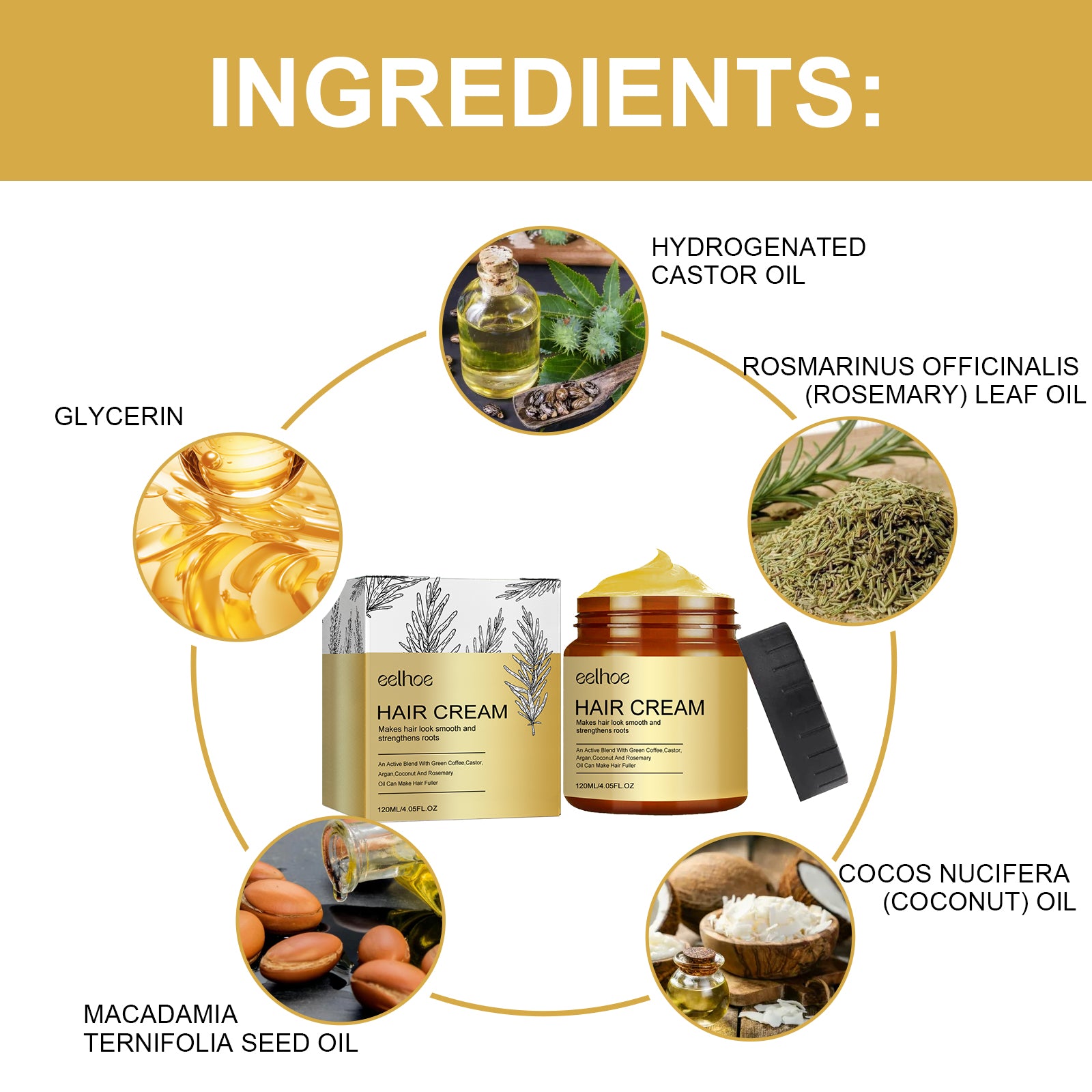 EELHOE Hair Cream, Moist Soft Repair With Prevent Hair Flexible Hair Thick Hair Hair Care Cream