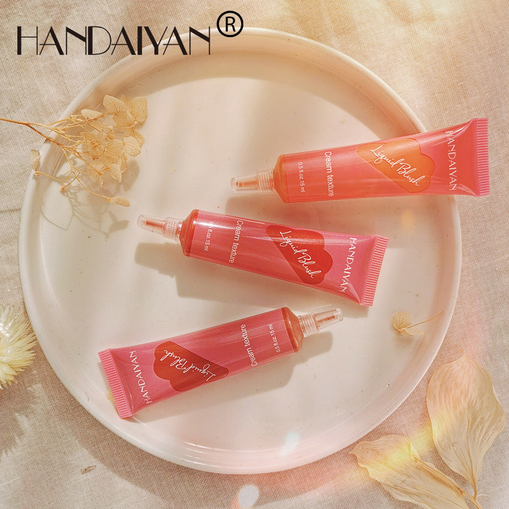 HANDAIYAN Tube Liquid Blush Moisturizing Contouring Brightening Natural Matte Nude Blush