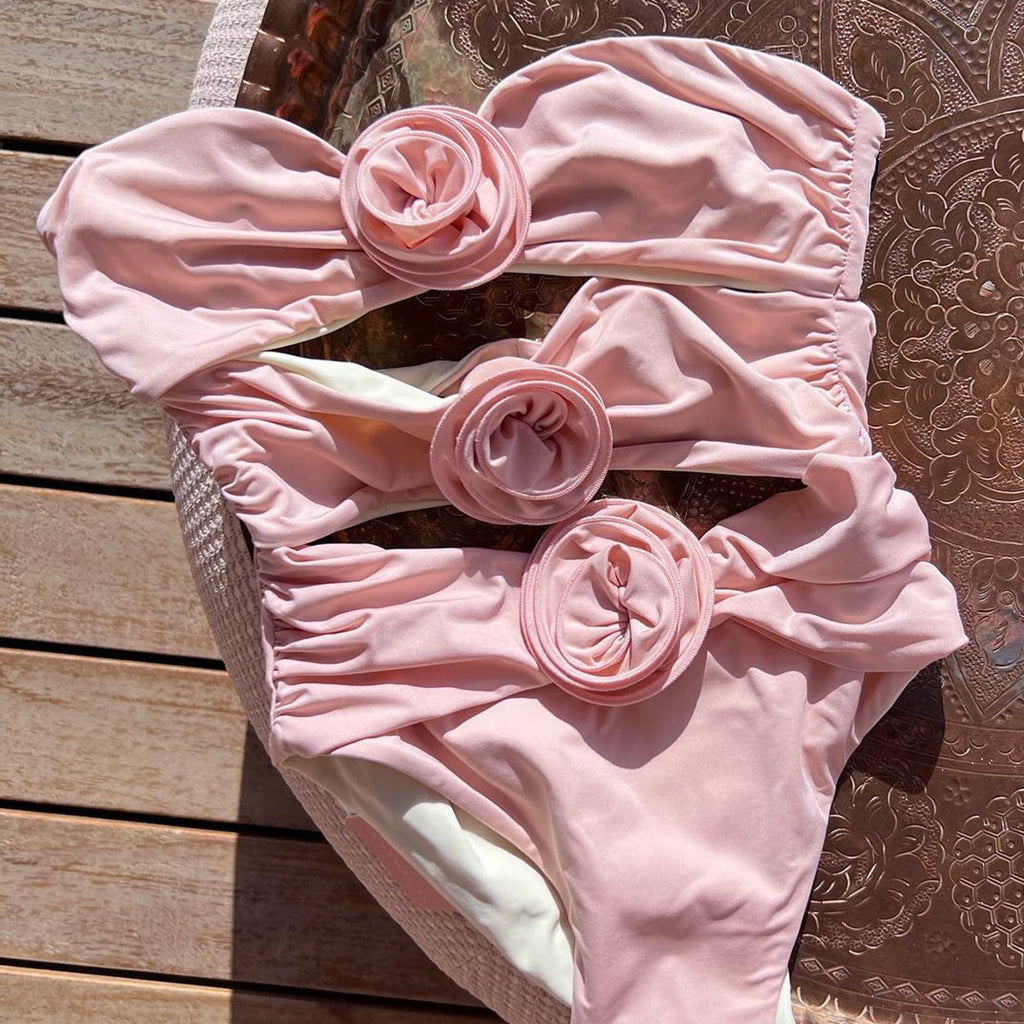 Women's Bikini  Flowers Ladies' Swimwear Wholesale Bikini