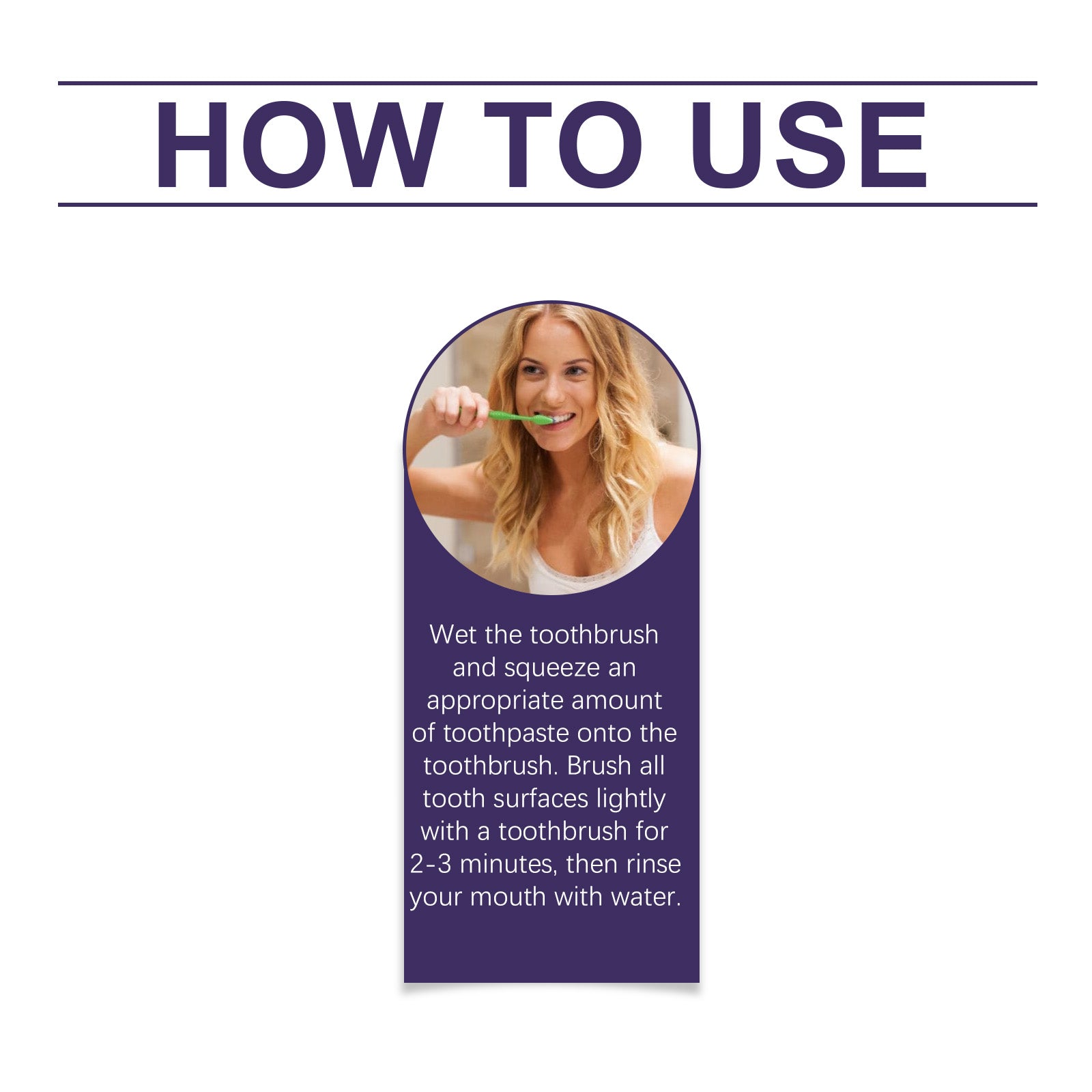 Purple Care Toothpaste Clean Teeth Hygiene Care Mouth Fresh Daily Care Toothpaste