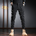 Newly Designer Fashion Men Jeans High Quality Spliced Patchwork Casual Cargo Pants Streetwear Hip Hop Joggers Harem Trousers