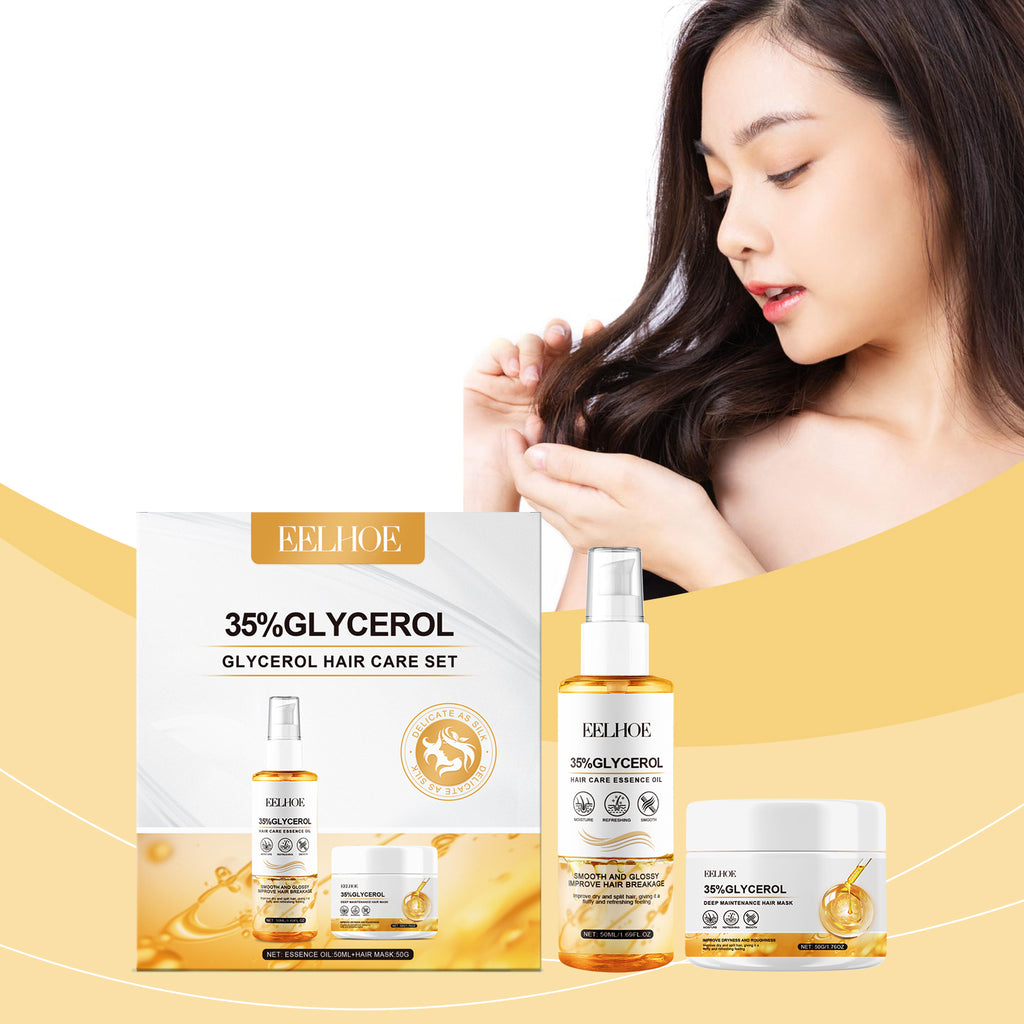 Glycerin Nourishing Hair Care Set Repair Dry Hair And Hair Care Moisturizing Set