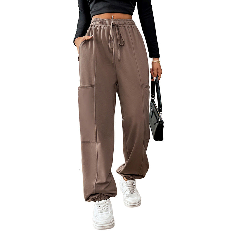 Tied Joggers with Pockets