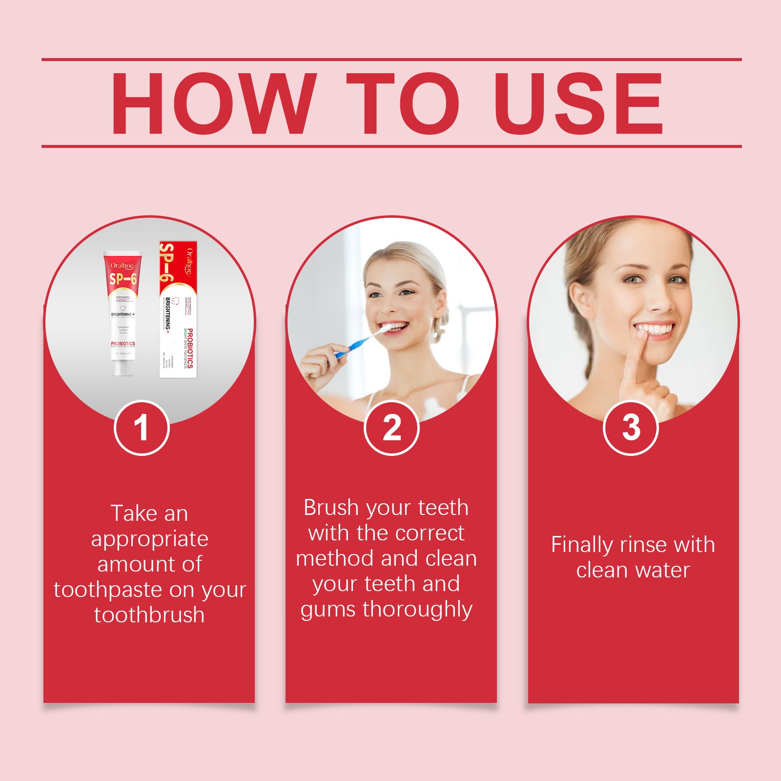 Probiotic Brightening Toothpaste Dental Hygiene And Stain Reduction Care Oral Care Toothpaste