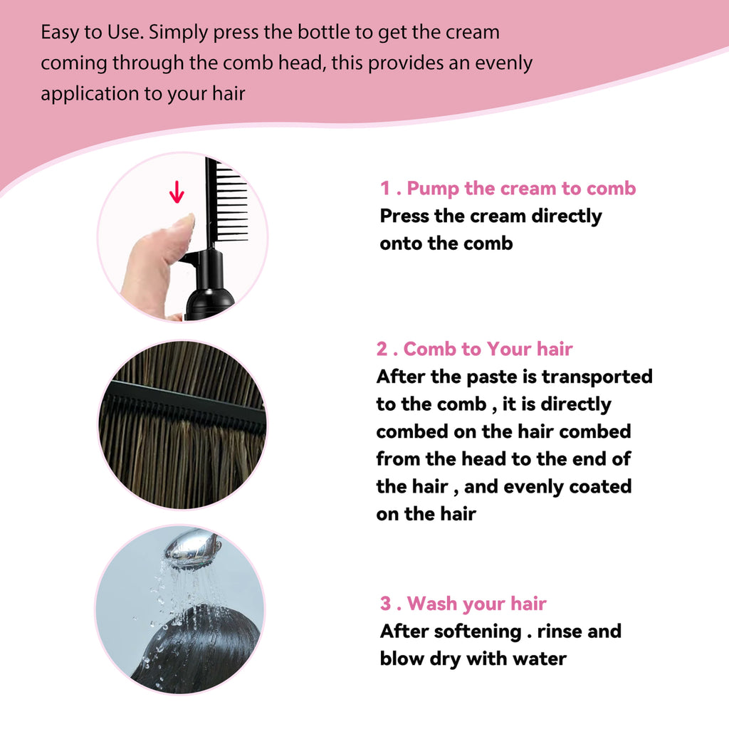 Hair Straightening Cream, Hair Care Smooth Smooth Smooth Hair Care Cream