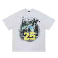 Digital Print Casual Short Sleeve T-Shirt for Men