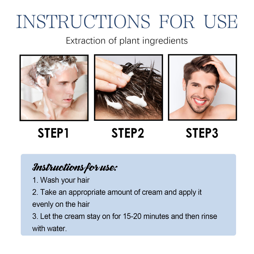 Men's Hair Care Cream Repair Dry Hair And Frizz Supple Repair Hair Care Cream