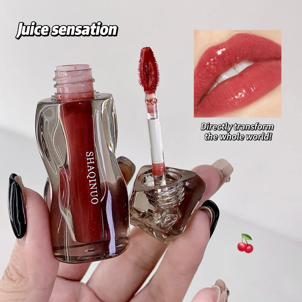 6 Shades of Moisturizing, Plumping, Hydrating Lip Gloss, Mirrored Gloss Lipstick, Shimmering Dewy Jelly Lipstick, Non-Greasy