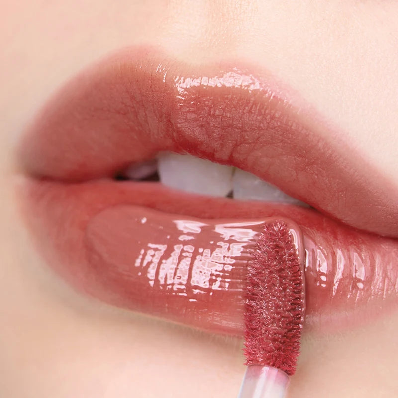 Glossy Lip Gloss, Long-Lasting Mirror Hydrating Liquid Lipstick, Waterproof, Non Stick, High Gloss,Lightweightand Silky Texture