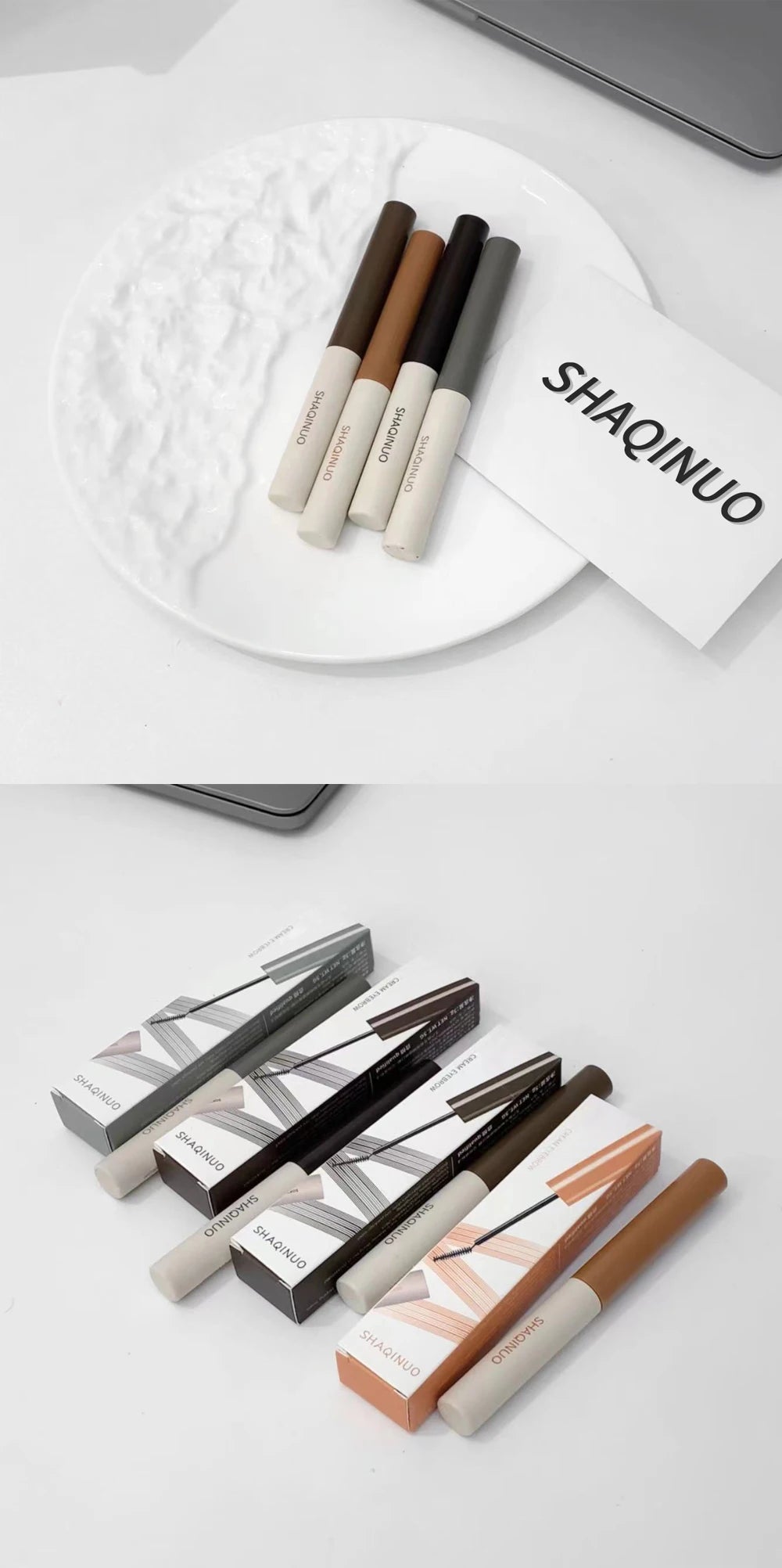 Cream Eyebrow Pencil Matte Brow Gel Natural Color Long-Lasting, 3D Shaping Waterproof Sweatproof, Smudge-Proof