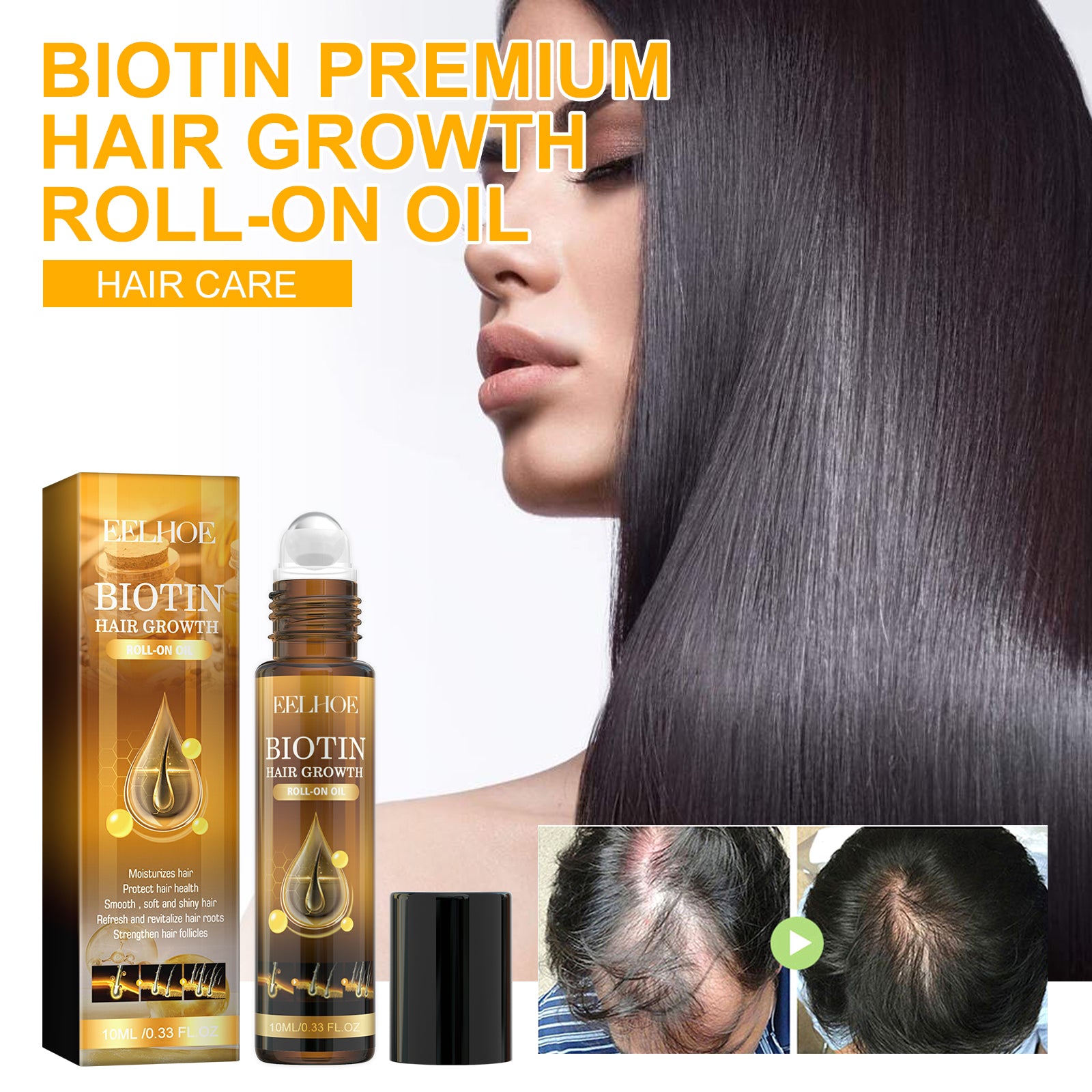 Biotin Hair Care Ball Gentle Ingredients Nourish And Moisturize Hair, Smooth And Glossy Hair Care Ball