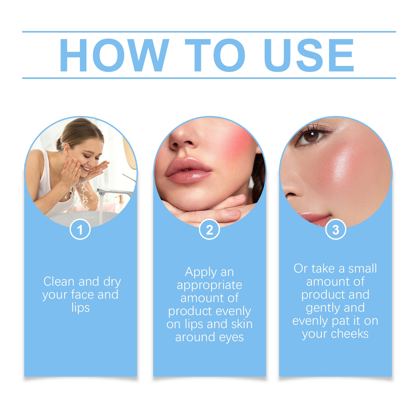 Eelhope Double Head Blush Stick Blush Stick Color Multicolor, Non-Fading Moisturizing And Moisturizing Multi-Purpose Blush Stick