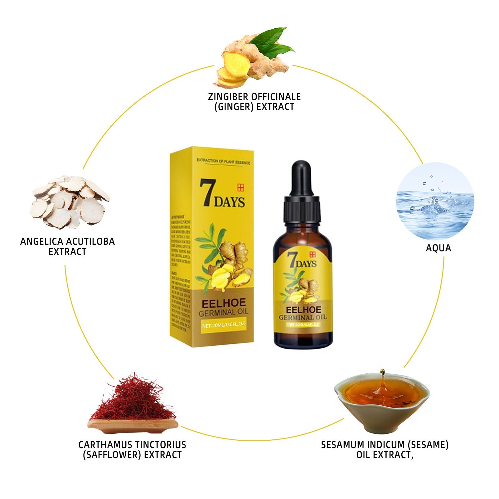 Ginger Hair Care Solution For Hair Nourishing And Moisturizing Hair Care For Hair Stabilizing And Preventing Hair Loss