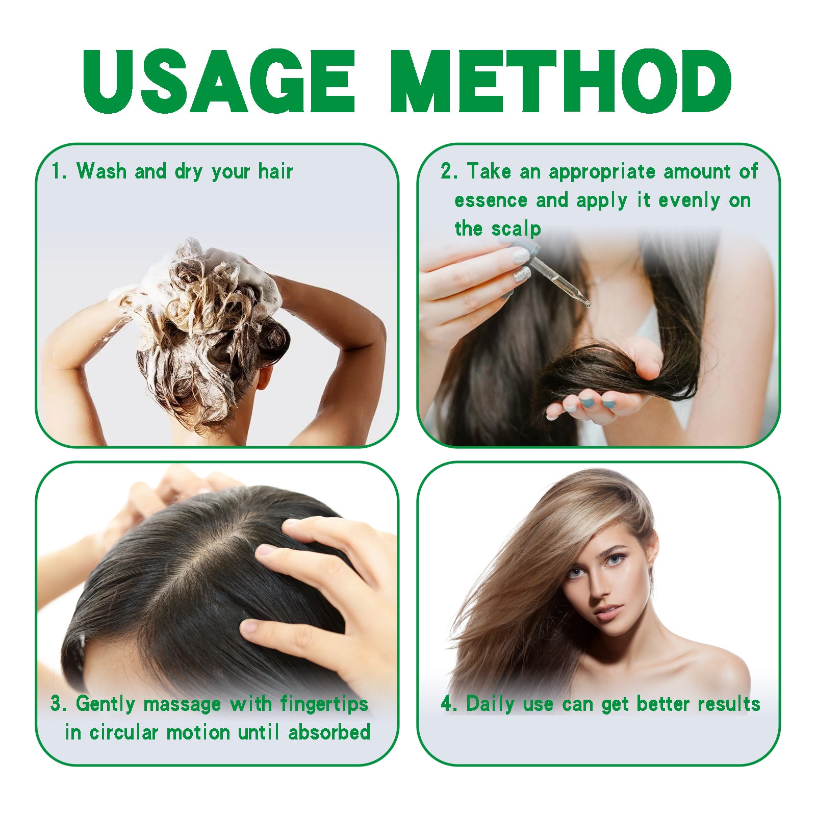 Hair Care Essence, Hair Anti-Loss Hair Roots Thick Strong Repair Moisturizing Scalp Care