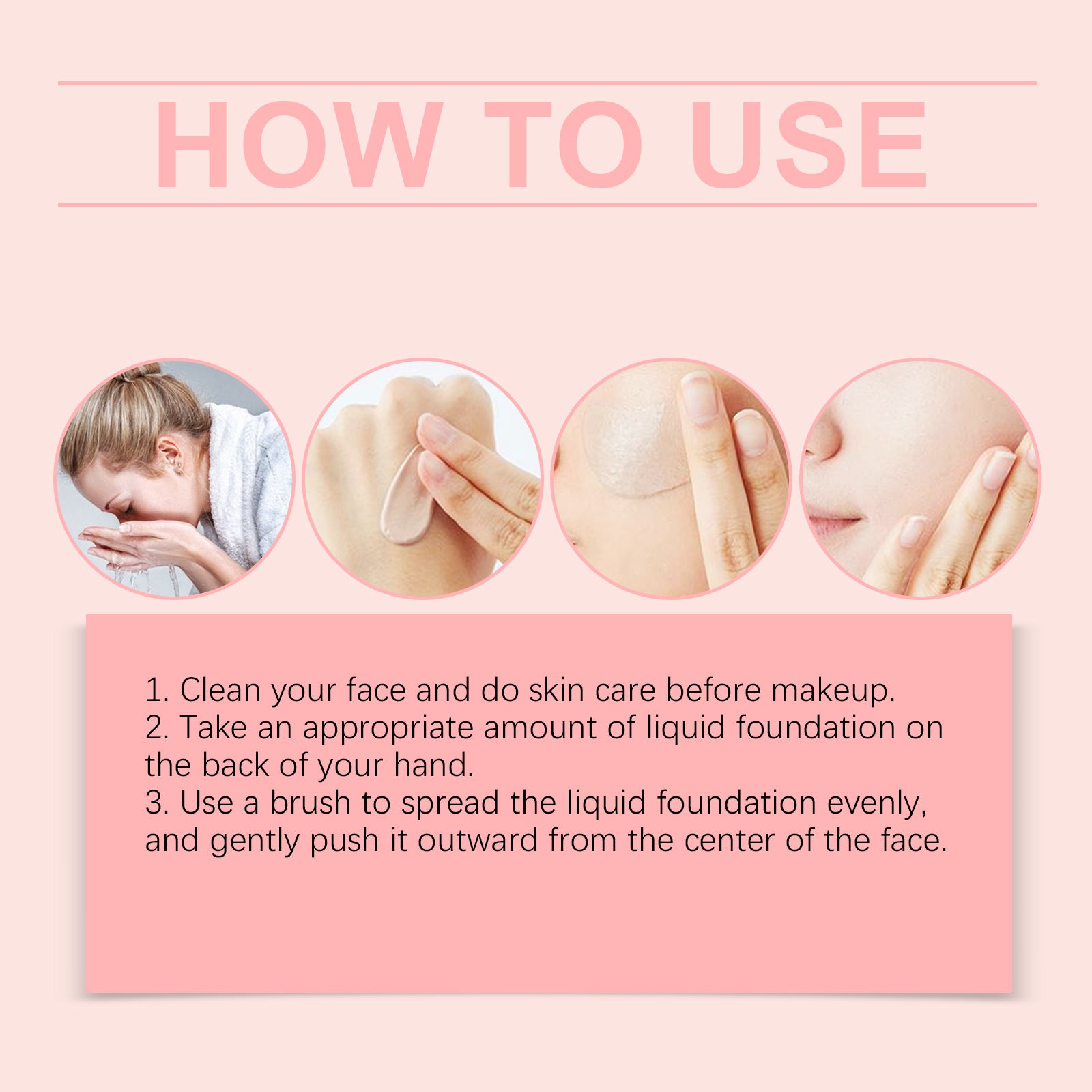 Eelhope Concealer Liquid Foundation Natural Lightweight Moisturizing And Brightening Concealer Strong Oil Control Concealer Liquid Foundation