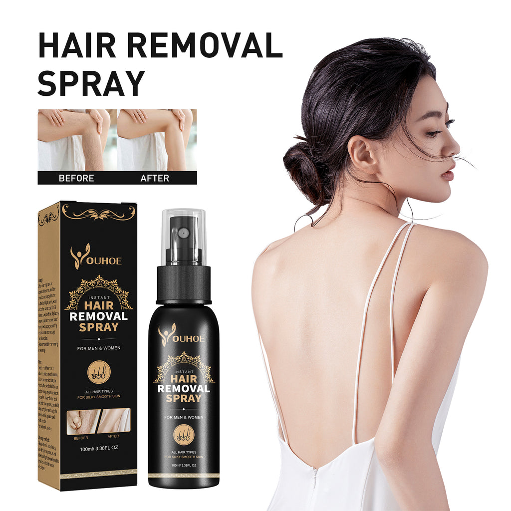 Hair Removal Spray, Mild Non-Irritating Dry And Cool Whole Body Hair Removal And Hair Suppression Spray