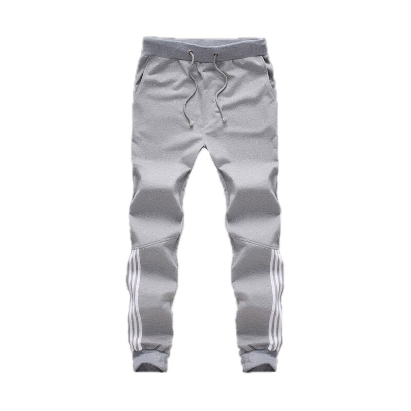 Tracksuit Bottoms Mens Casual Pants Cotton Sweatpants Mens Joggers Striped Pants Gyms Clothing Plus