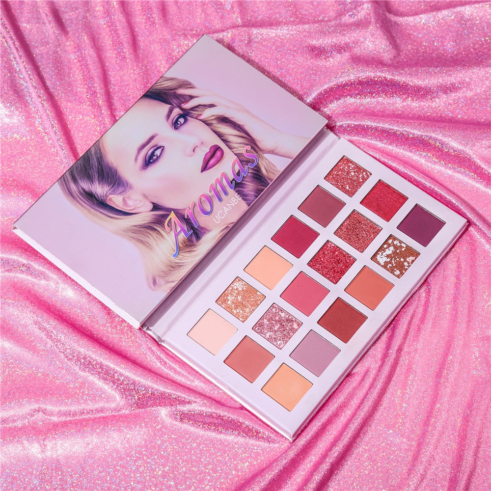 UCANBE Aromas Nude Eye Shadow Palette 18 Color Eyeshadow Shimmer Waterproof Paleta De Sombra Makeup Pallete