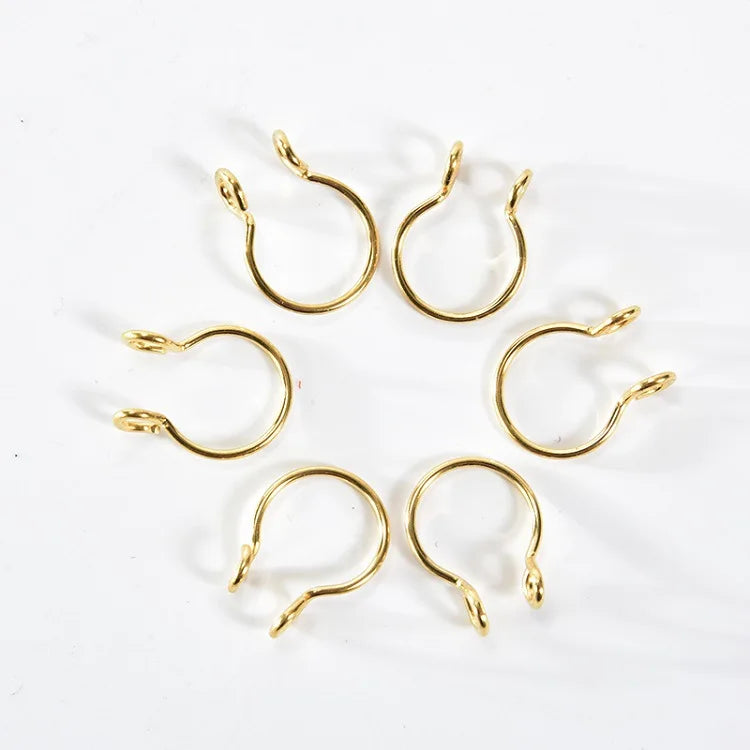 2 Sizes U Shaped Fake Nose Ring Hoop Septum Rings Stainless Steel Nose Piercing Fake Piercing Oreja Pircing Jewelry