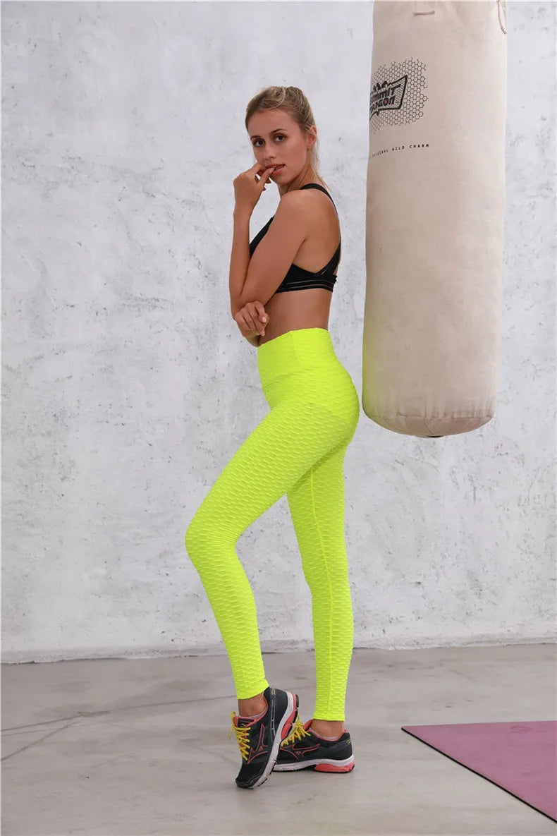 Push Up Leggings Women's Fashion Sport Fitness High Waist Leggins Sexy Butt Lifting Scrunch Workout Gym Tights Pants