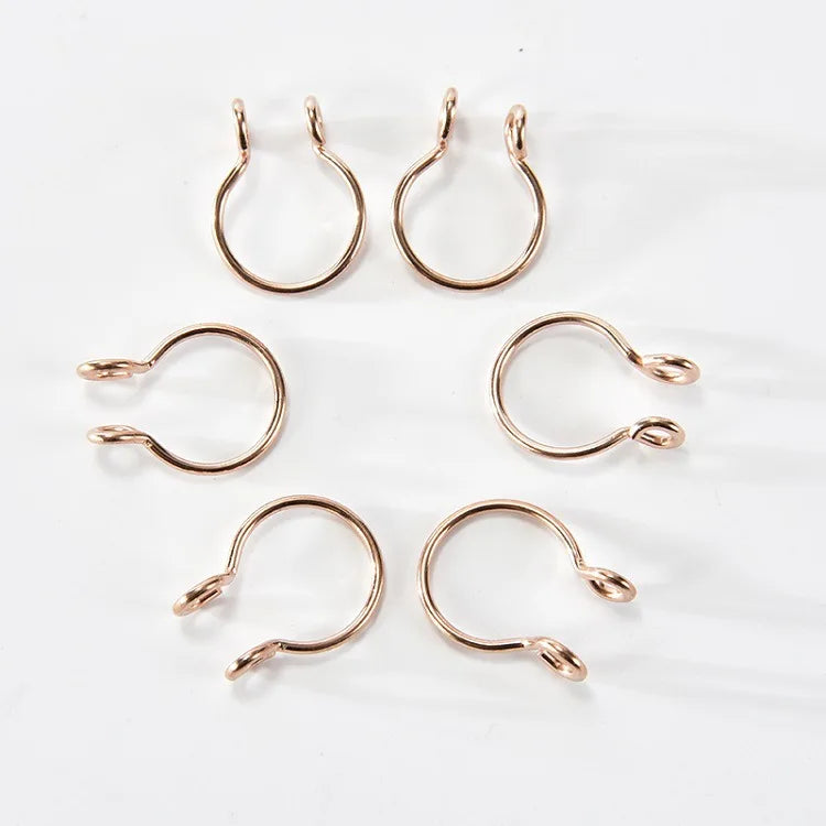 2 Sizes U Shaped Fake Nose Ring Hoop Septum Rings Stainless Steel Nose Piercing Fake Piercing Oreja Pircing Jewelry