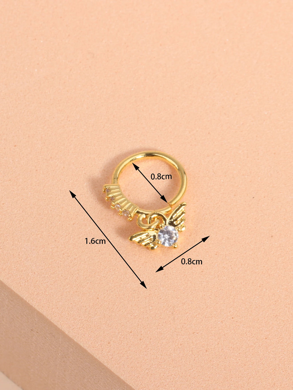 Nose Rings Hoop for Women Men Body Piercing Jewelry Cartilage Earring Nose Dangling CZ Cross Crown Starfish Dangle Nose Ring