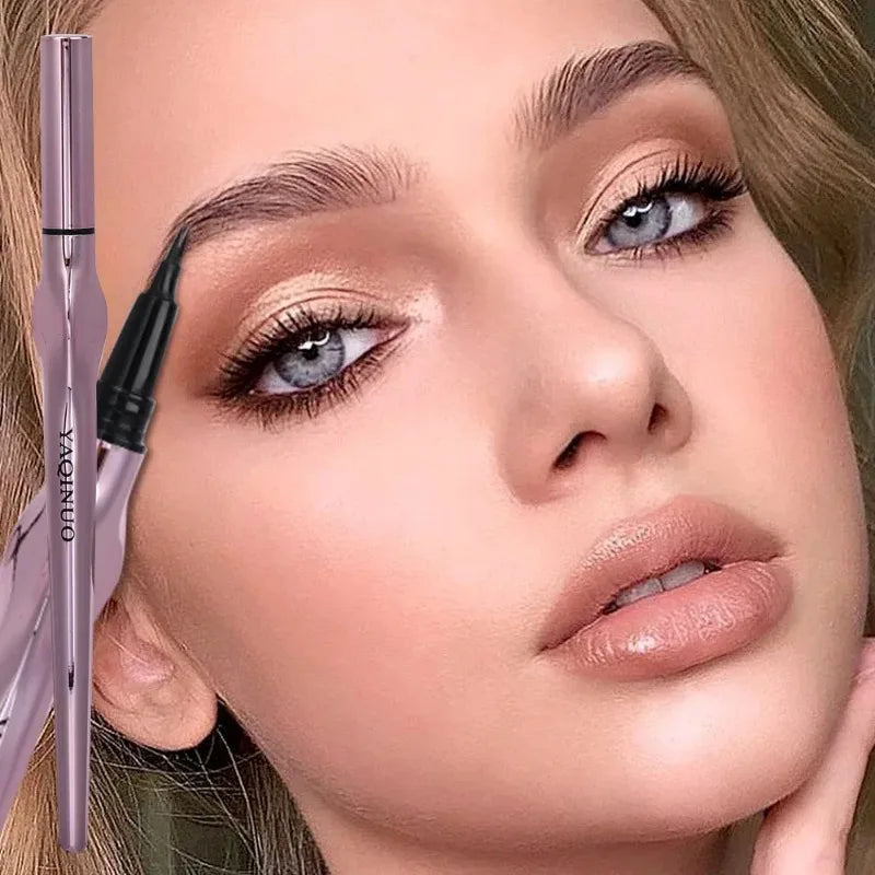 2Points Eyebrow Pencil Long Lasting Easy To Grip Eyebrow Tattoo Waterproof Thin Liquid Lying Silkworm Brow Pen Korean Makeup New