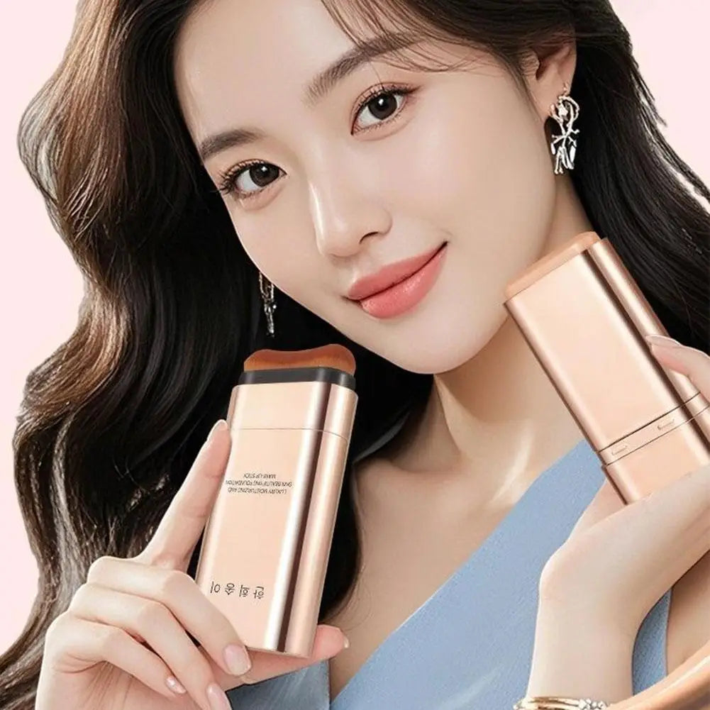 Double head with brush Foundation Stick Long Lasting Waterproof Sweatproof High Coverage Foundation Light Concealer Foundation