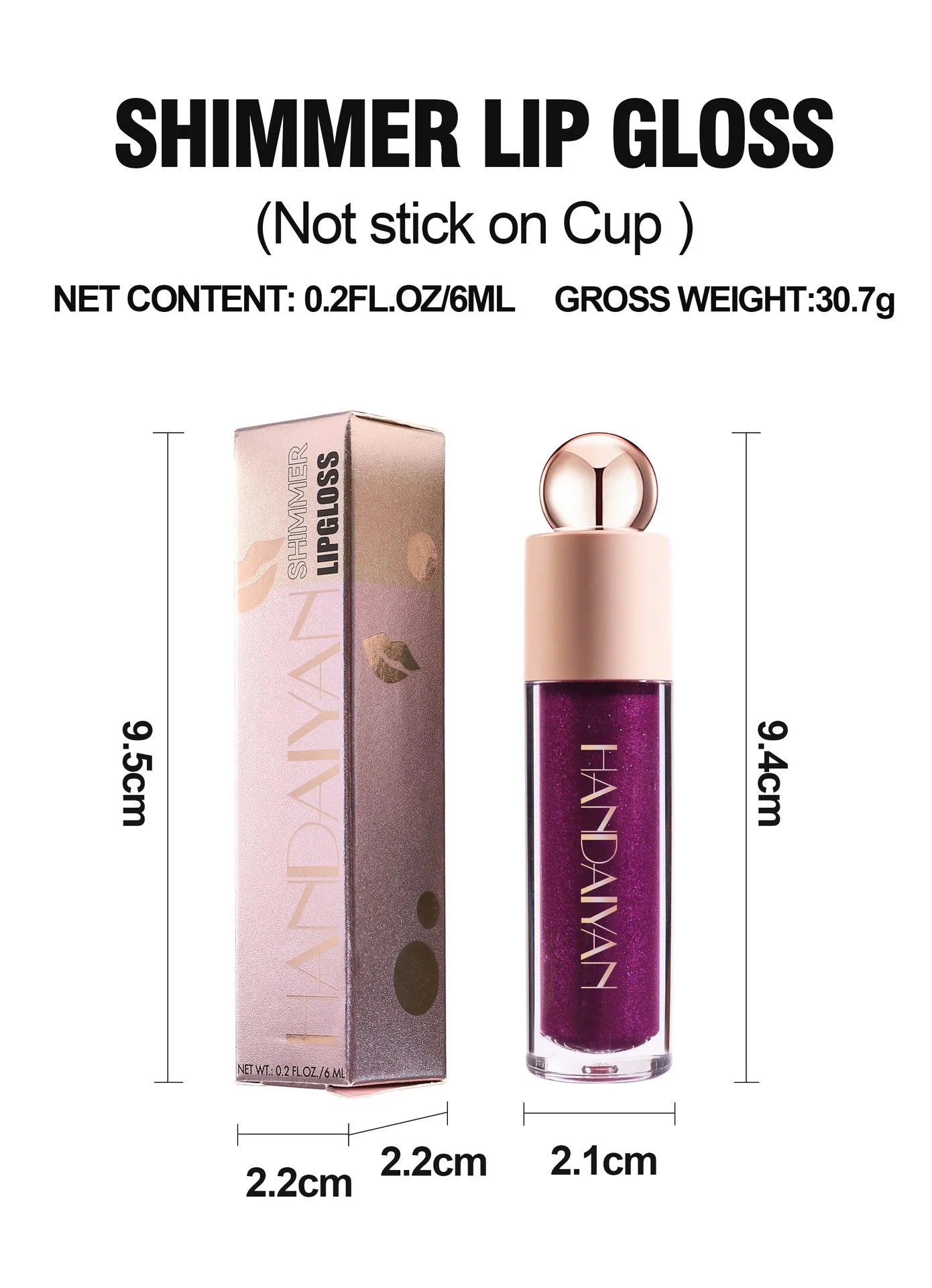 Liquid Lipstick – Pearl Shimmer Gloss Finish, Transfer-Proof & Waterproof Long-Wear Lip Color with Smooth Glide and High Shine