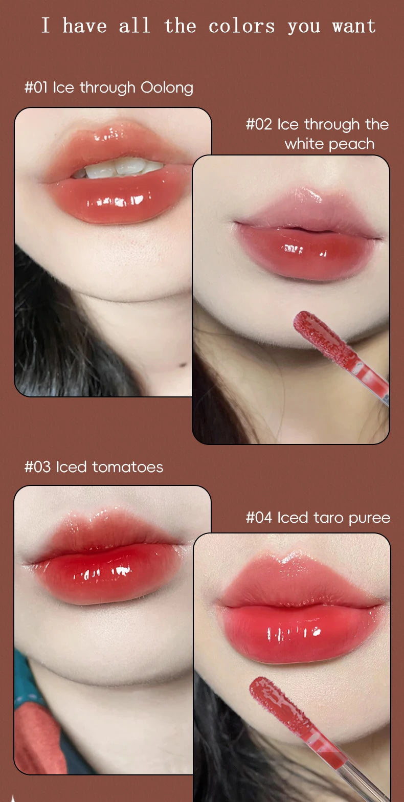 Lip Gloss Long-lasting Moisturizing Waterproof Non-fading Mirror Moisturizing Lip Gloss Women's Cosmetics