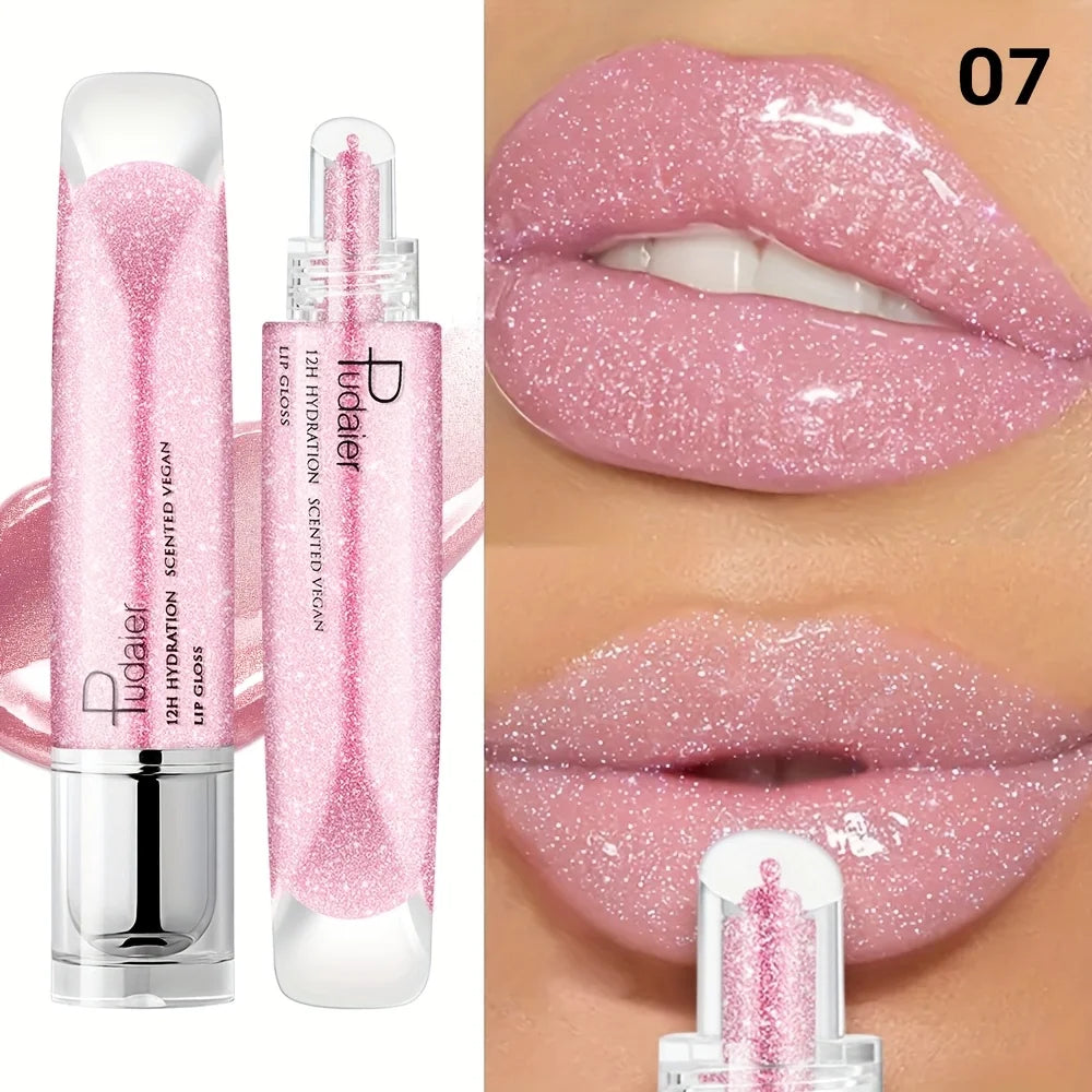 Waterproof Lip gloss, Shine, Long-Lasting, Moistening, Non-Sticky Paste, Easy Application& carry, Glamour lip makeup