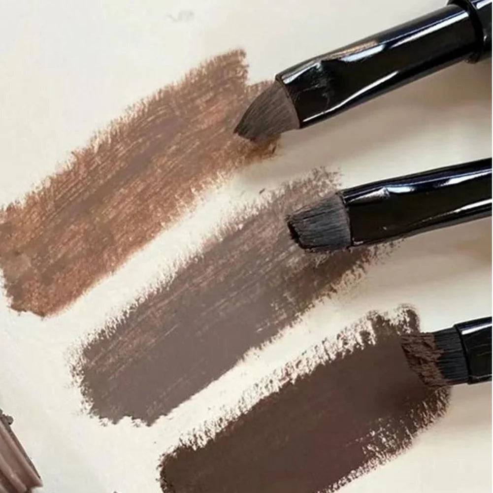 Double-ended eyebrow gel, waterproof, sweat-proof and smudge-proof, eyebrow pencil with brush