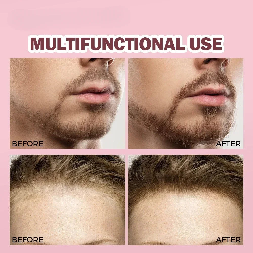 Wild Eyebrow Pencil Square Angled Brush Velvet 3D Brow Dye Cream Hairline Anti-smudge Waterproof Multifunction Eyebrow Tint Pen