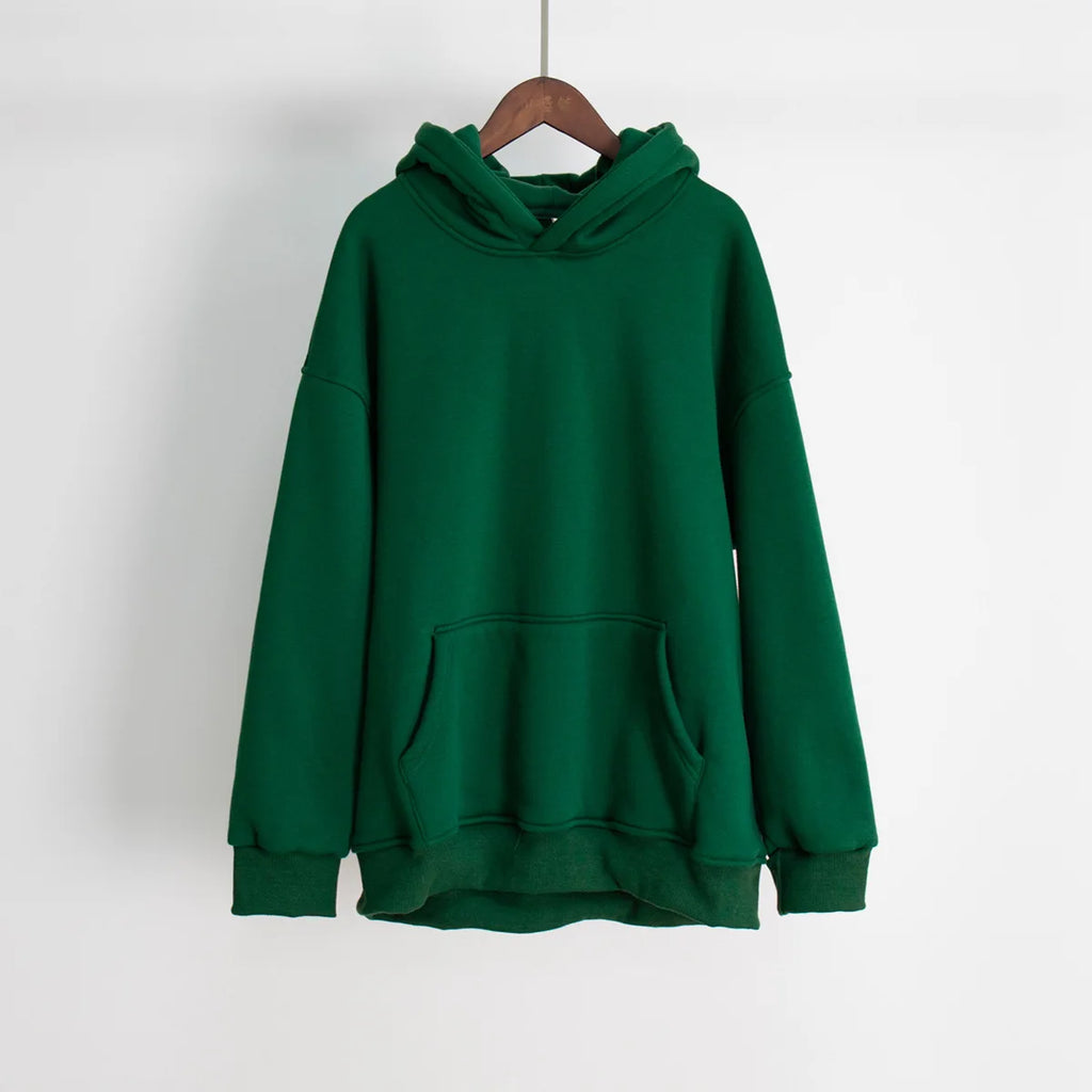 Hoodie 2025 Autumn/Winter New Street Neutral Style Shake Fleece Loose Pocket Hoodie