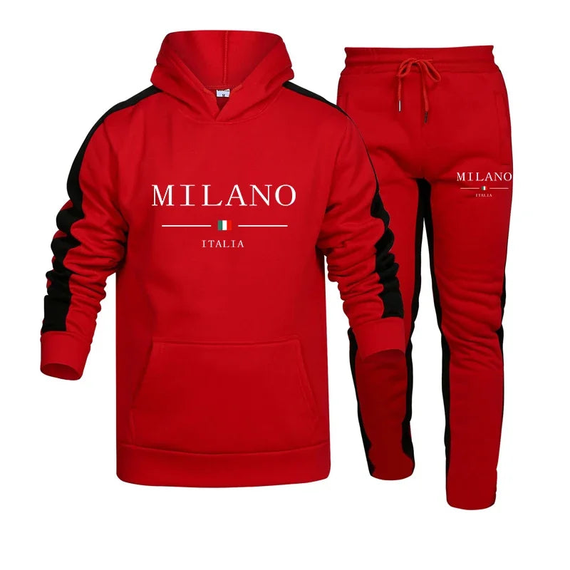 Men's sweatshirt set 2025 Autumn/winter casual sportswear, 2-piece set, daily running wear, outdoor sportswear, major selling po