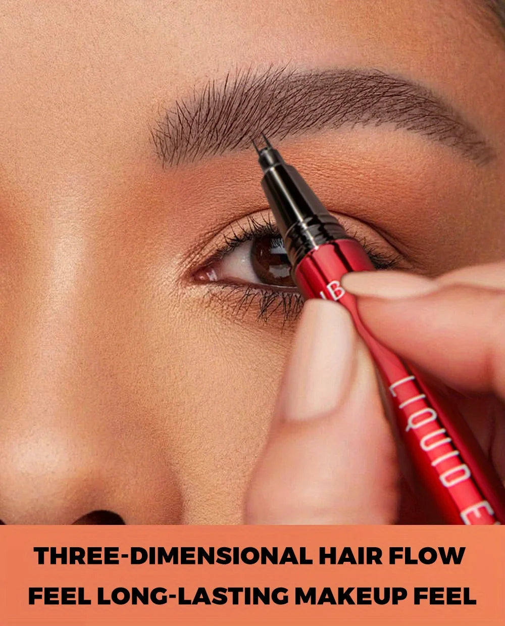 Eyebrow pencil waterproof and oil-proof, not easy to smudge, dark brown, light brown, with distinct roots
