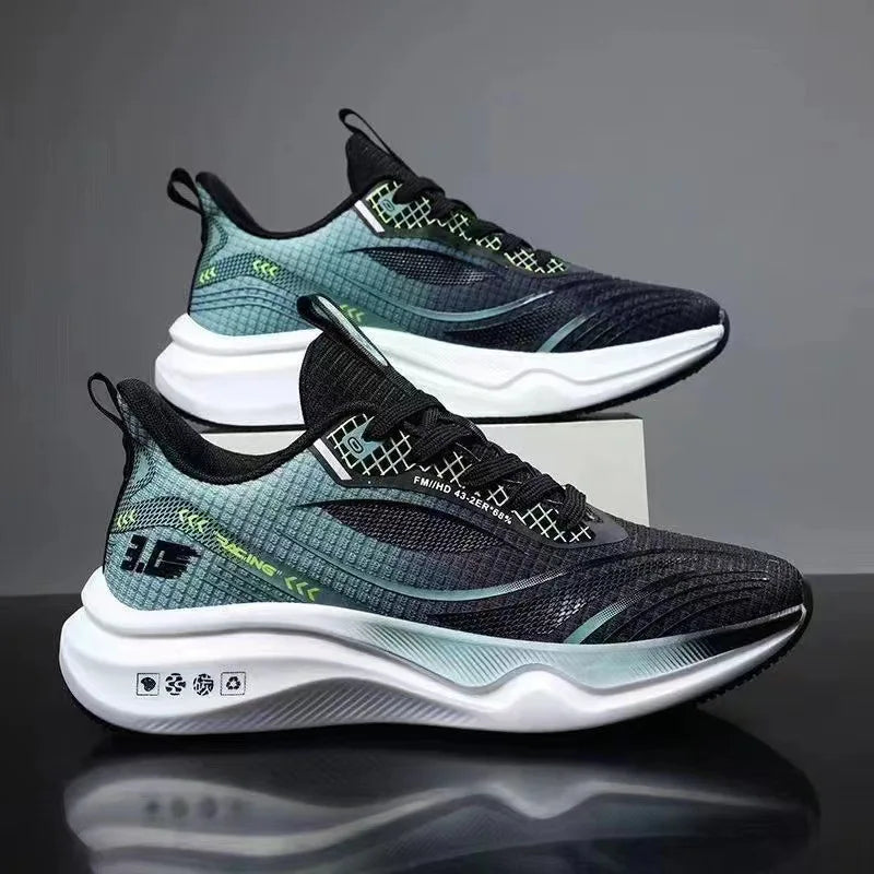 Men's Sneakers Breathable Casual Shoes Men Outdoor Mesh Running Shoes Lightweight Shock Absorption Soft Soled Shoes Tenis Hombre