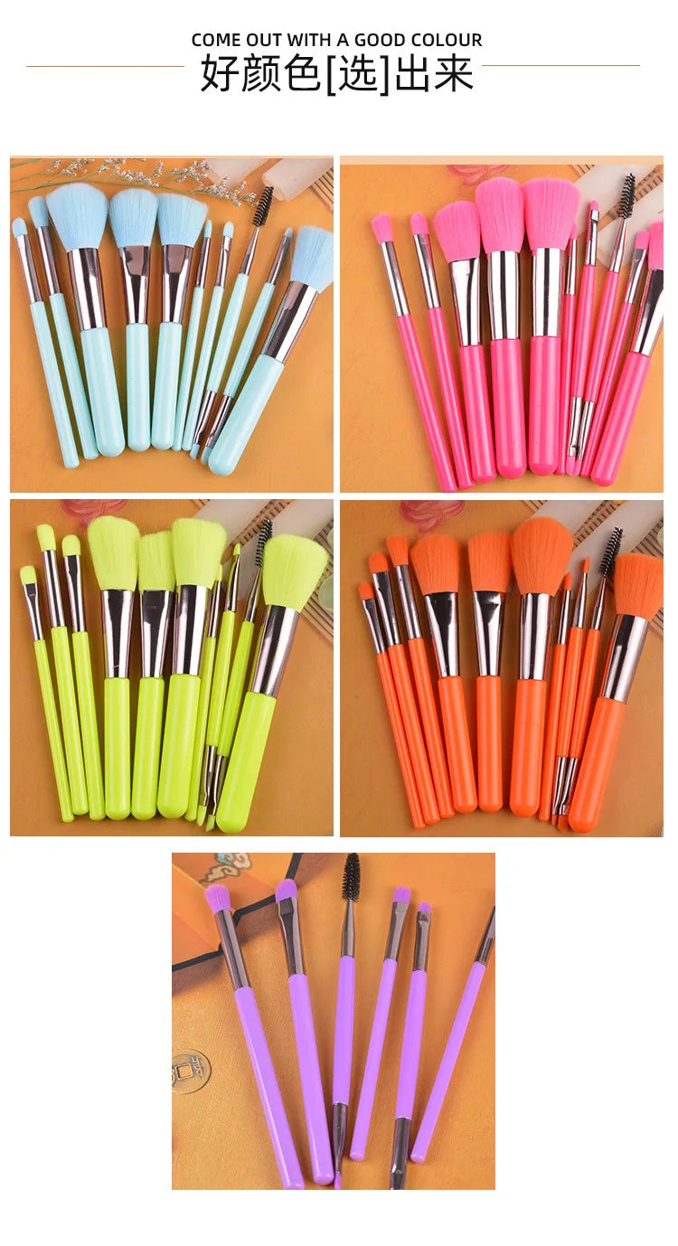 Makeup Brushes Set Women Beauty Cosmetic Tool Blush Eye Shadow Blending Short Shader Brushes For Makeup Tool Kit