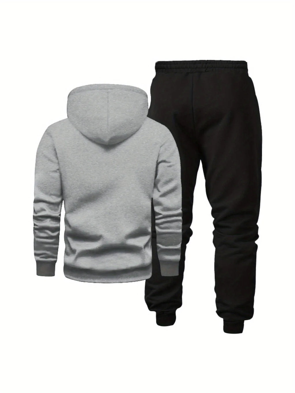 Hoodie sweatshirt men's autumn and winter sportswear and casual set trendy American high street versatile printed coat