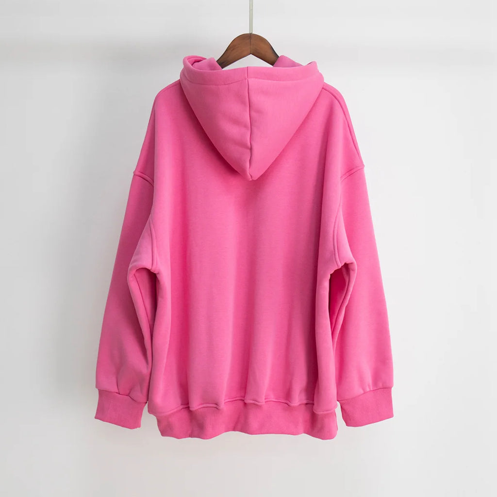 Hoodie 2025 Autumn/Winter New Street Neutral Style Shake Fleece Loose Pocket Hoodie
