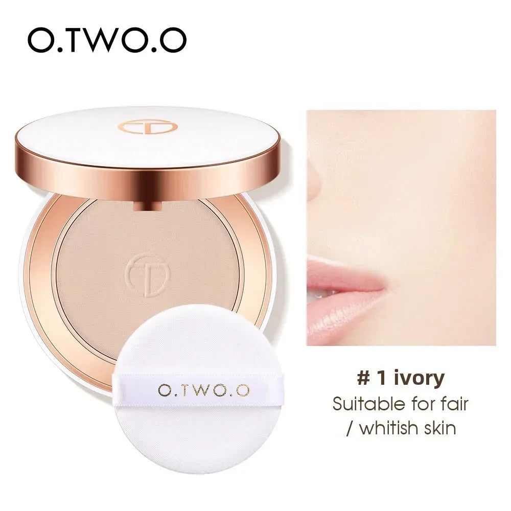 O. TWO. O Silky Soft Lightweight Setting Powder  Concealing Pressed Finishing Powder Oil-Control, Brightening Face Powder