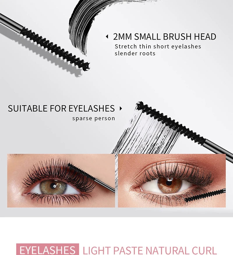 Mascara is waterproof and non-makeup taken off, lengthened, encrypted, slender, curled and long-lasting and non-smudge base