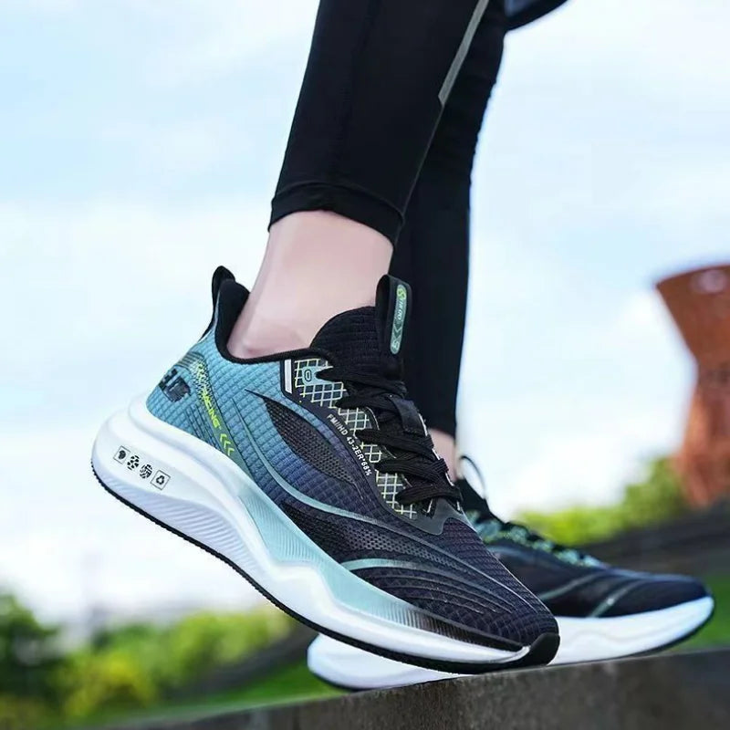 Men's Sneakers Breathable Casual Shoes Men Outdoor Mesh Running Shoes Lightweight Shock Absorption Soft Soled Shoes Tenis Hombre