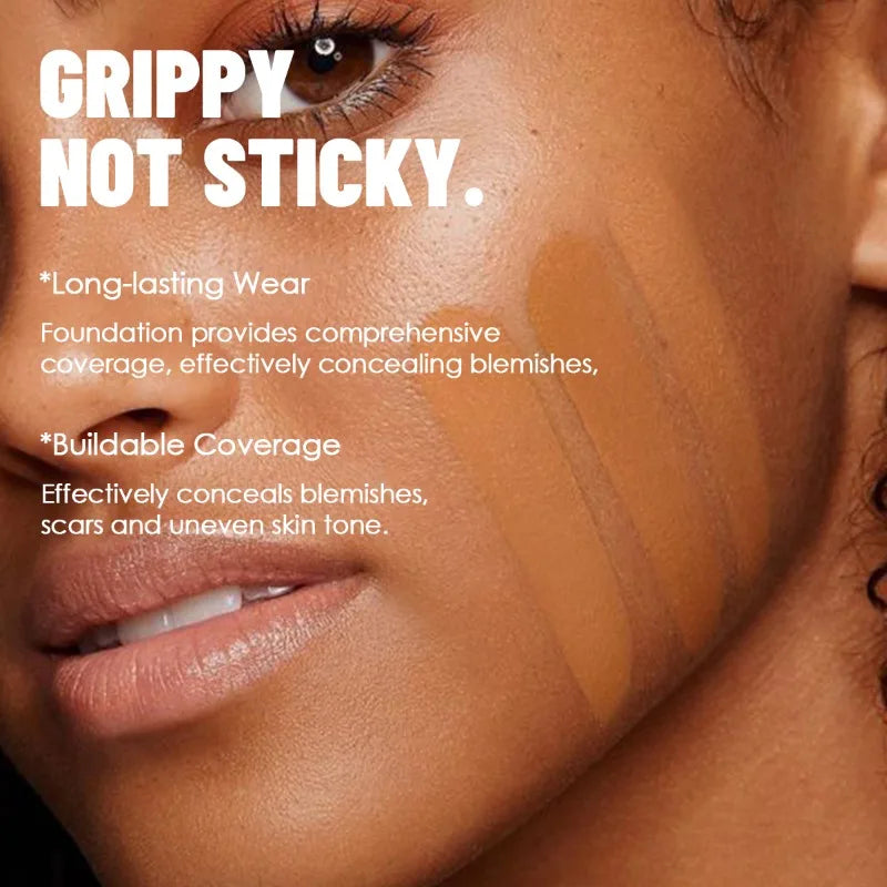 Facial Liquid Foundation 30ml High Coverage Waterproof and Sweatproof Concealer Makeup Foundation Liquid Foundation Makeup