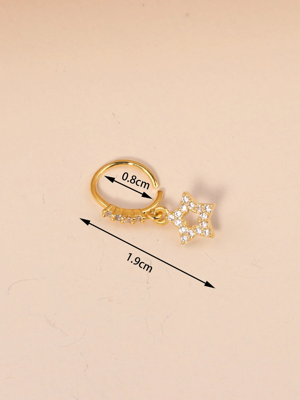 Nose Rings Hoop for Women Men Body Piercing Jewelry Cartilage Earring Nose Dangling CZ Cross Crown Starfish Dangle Nose Ring