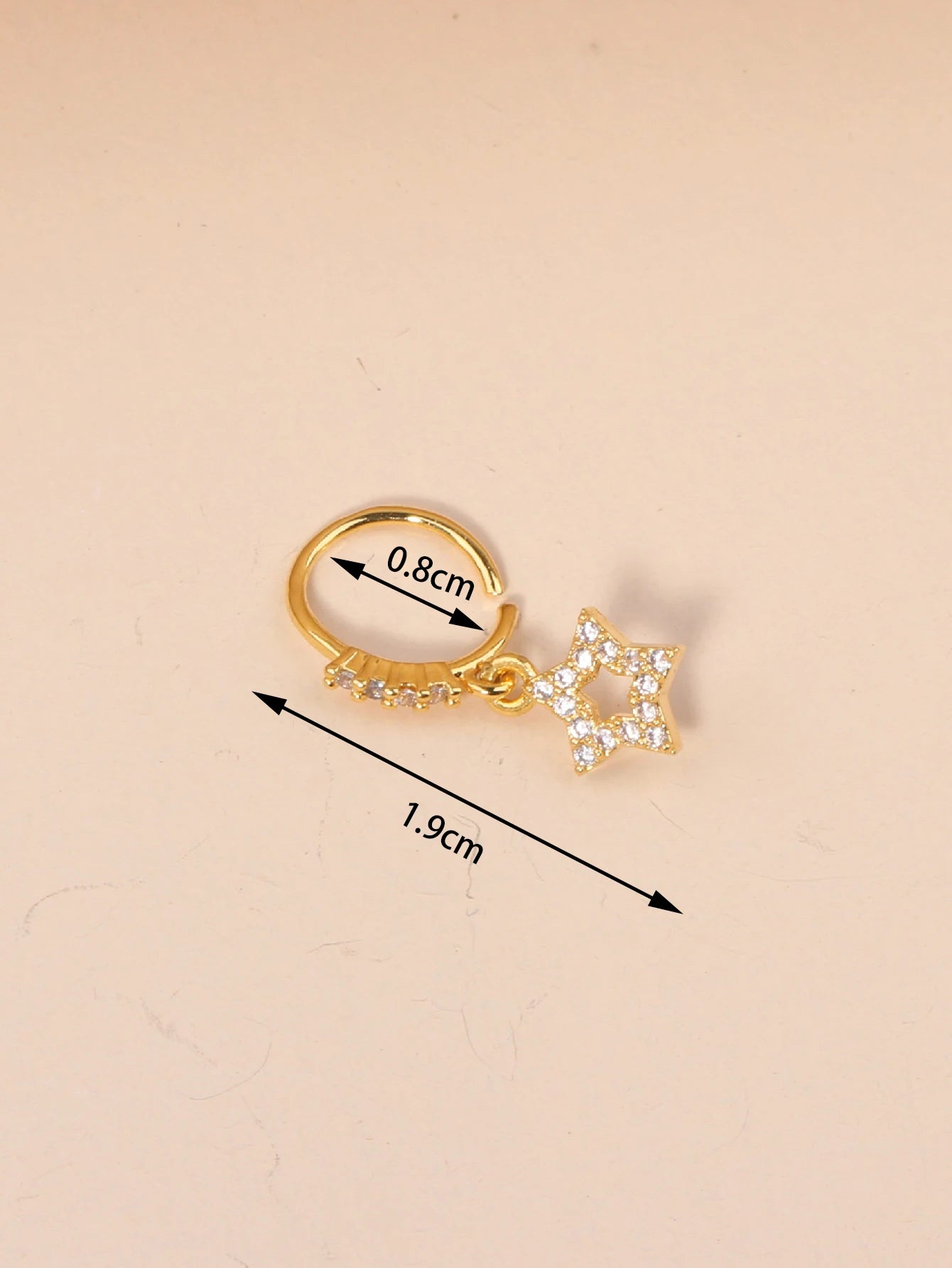 Nose Rings Hoop for Women Men Body Piercing Jewelry Cartilage Earring Nose Dangling CZ Cross Crown Starfish Dangle Nose Ring