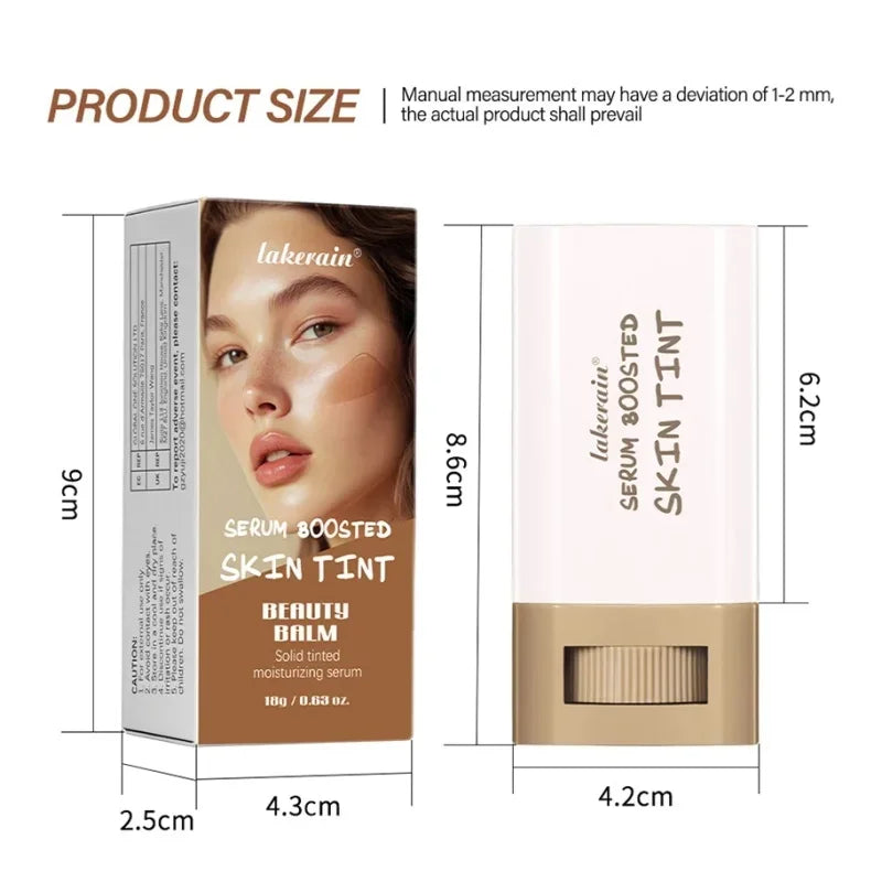 Stick Foundation Boosted Skin Tint Foundation Stick Smooth Plumper Hight Coverage Travel Bronze Foundation Stick Makeup